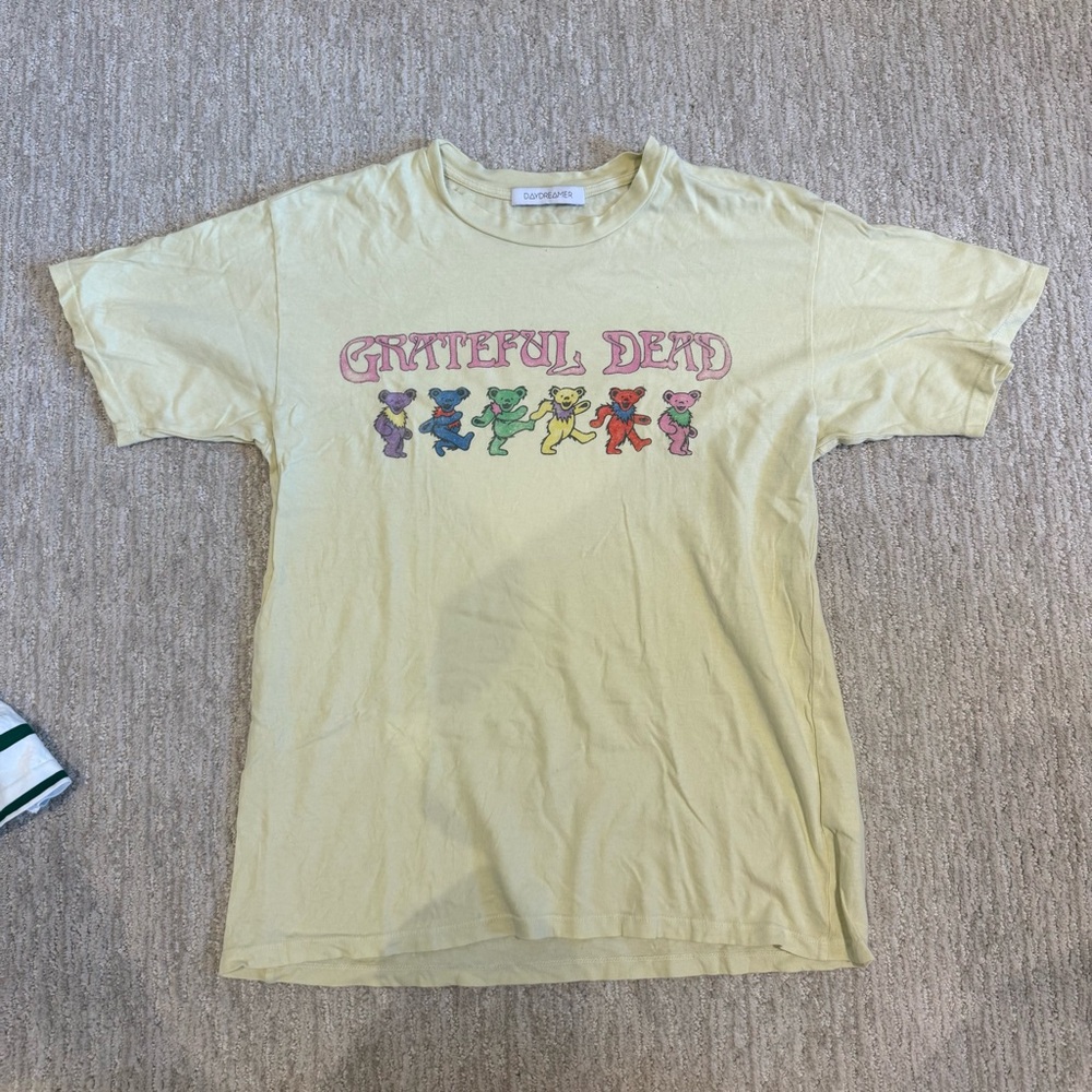 Daydreamer Light Yellow Cotton Tee
